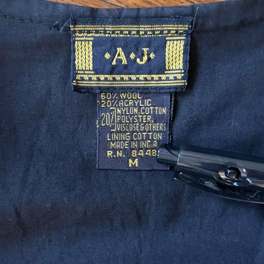 Vintage 80’s/ 90’s A.J. Wool Plaid Vest - Picture 6 of 6